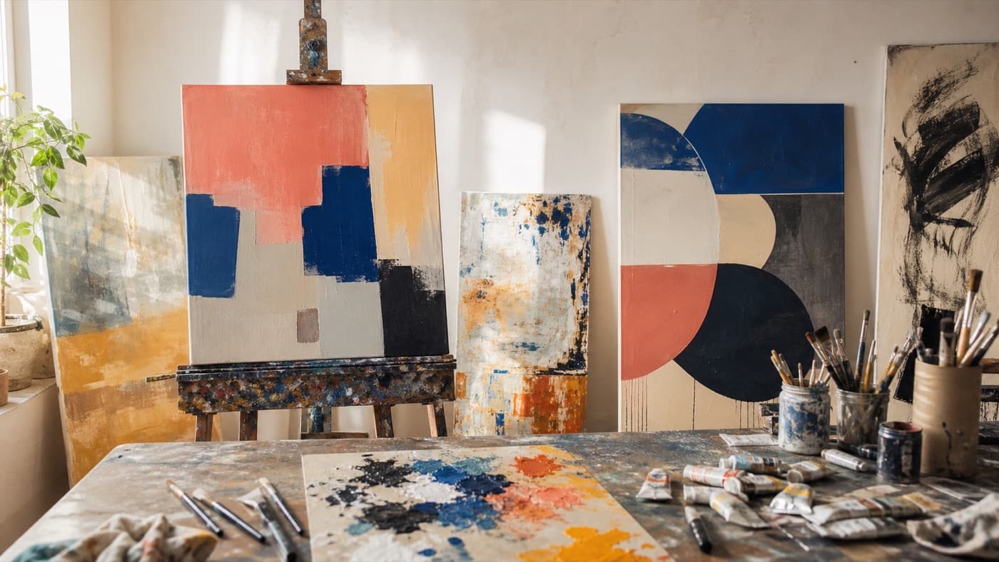 50 Abstract Painting Ideas to Try This Week