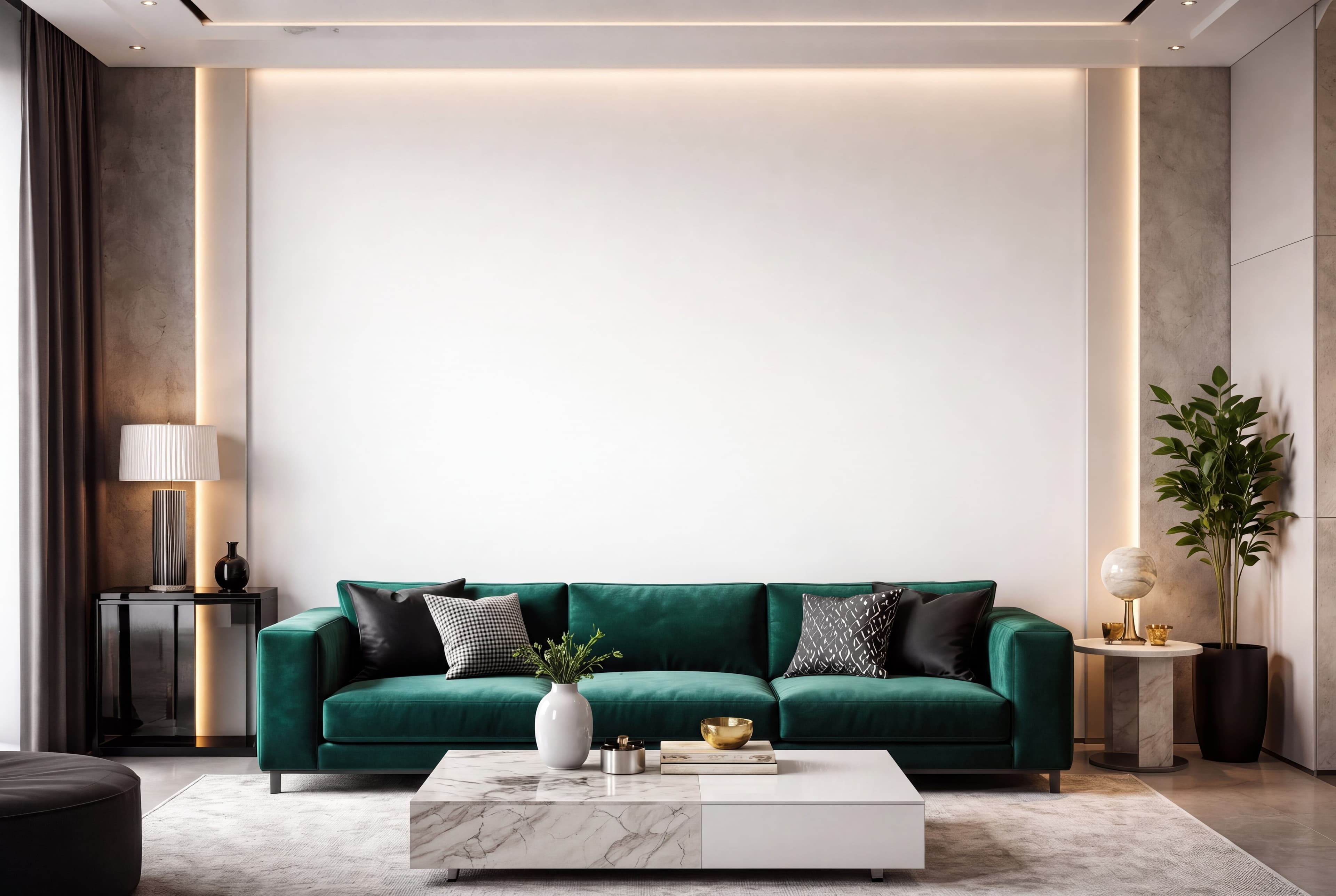 Modern Living Room 11 (Emerald), ranked 6 among art deco mockups