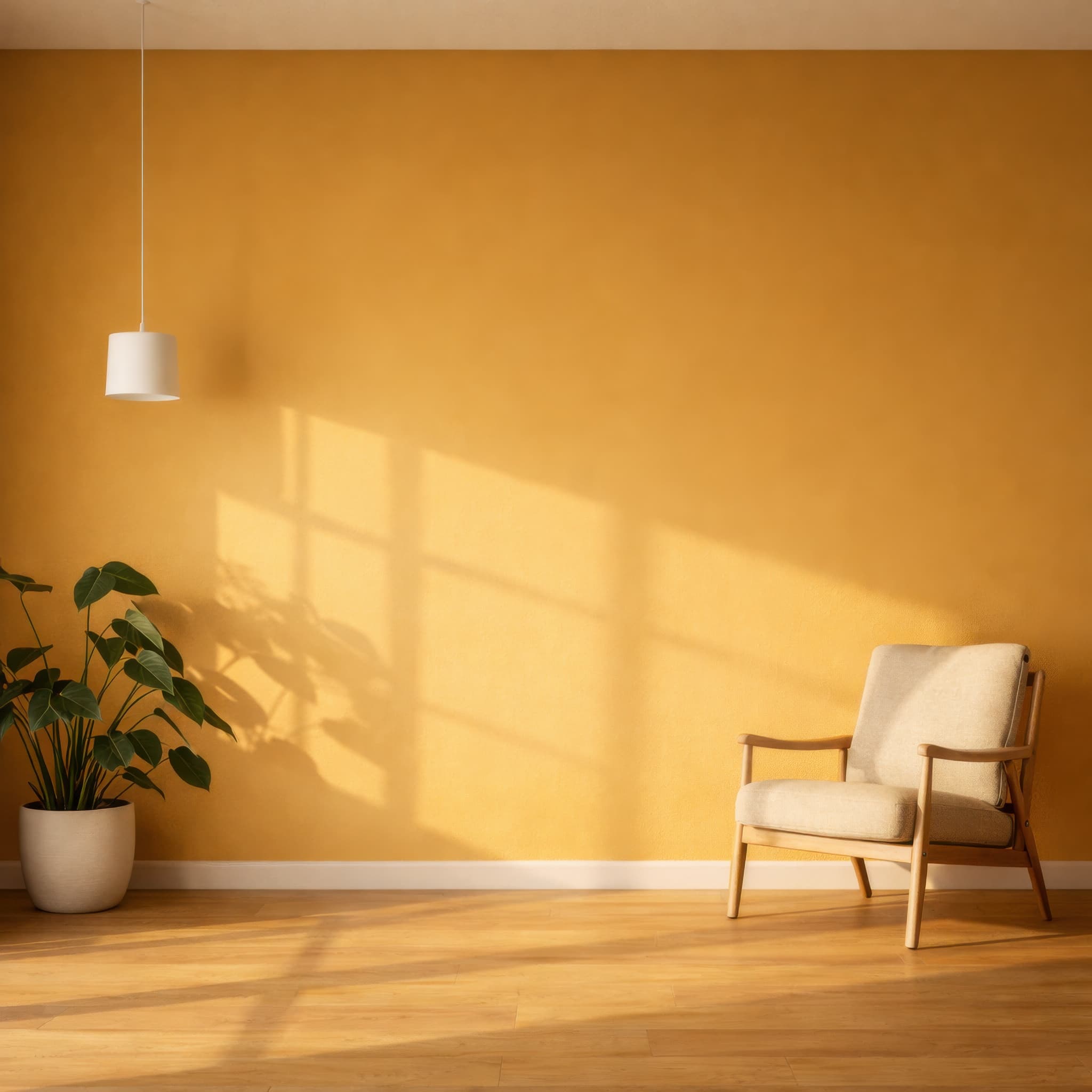 Living Room with Yellow Chair, ranked 6 among triptych mockups