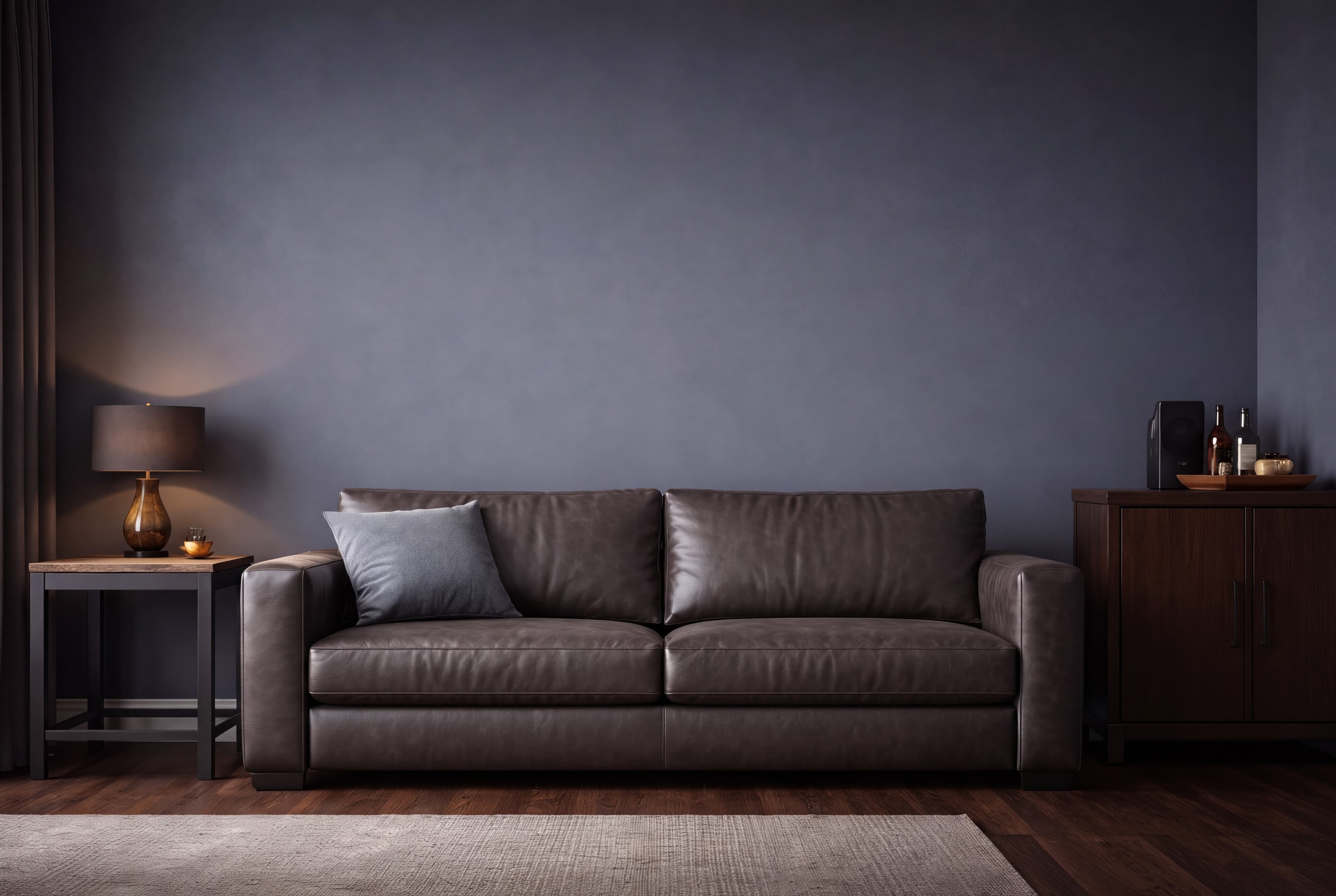 Man Cave with Blue Walls, ranked 8 among man cave mockups