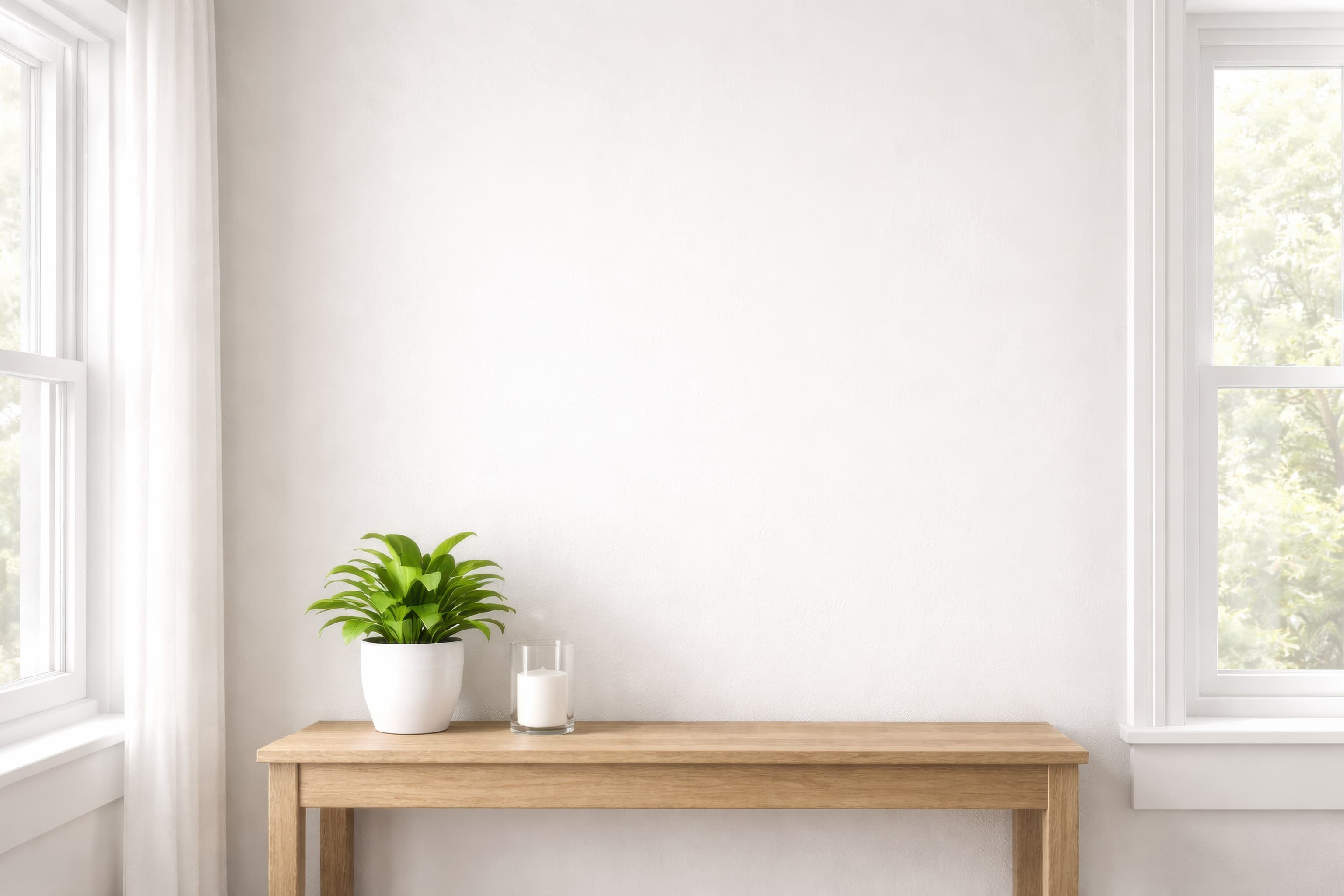 Minimalist Interior with White Walls, ranked 4 among blank-wall mockups