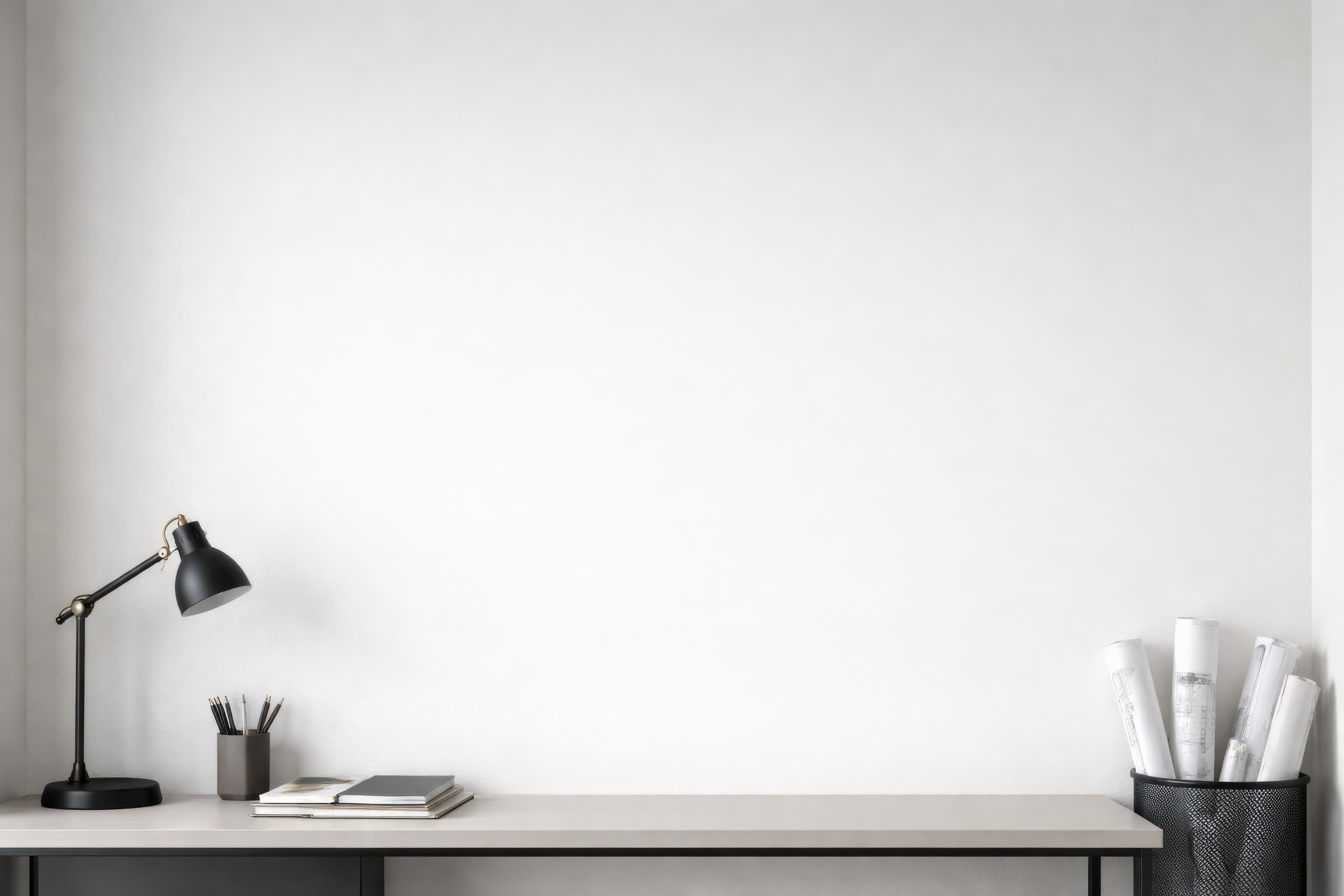 Cool White Architect Studio, ranked 8 among blank-wall mockups