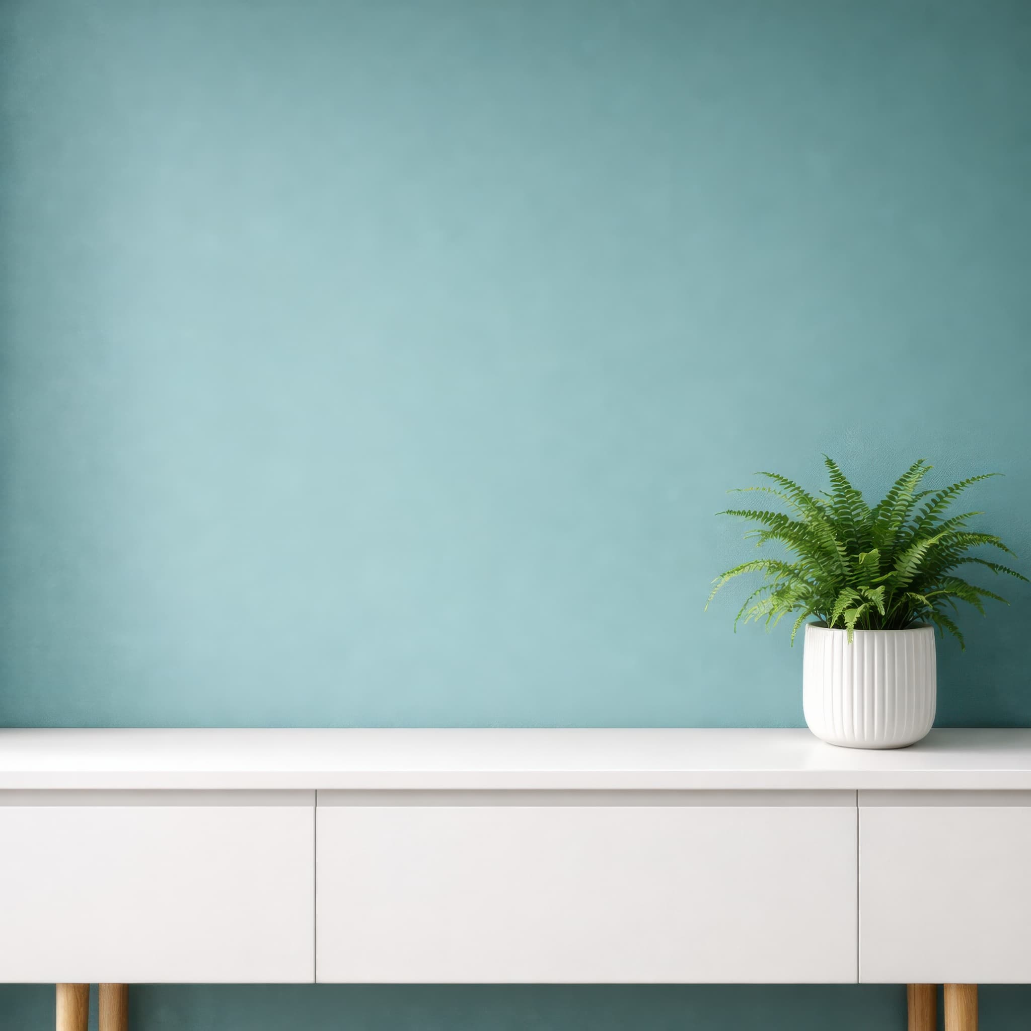 White cabint and green wall, ranked 9 among blank-wall mockups